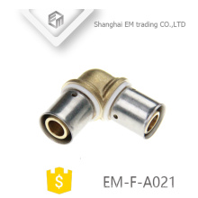 EM-F-A021 Doppelkompressionsanschluss Messing-Rohrverschraubung